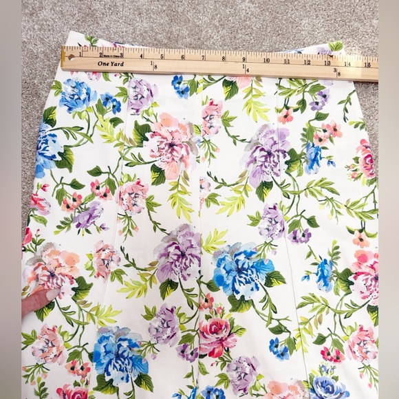 Alice + Olivia - Lorinda Floral Ankle Wide-Leg Pants - size 6 - New w/ Tags - Picture 7 of 14